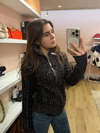 Gilet Isabel Marant noir et violet T40