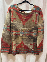 Ralph Lauren pull marron laine T.L