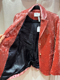 Blazer en velours Sandro - Rose - T.36 21/09