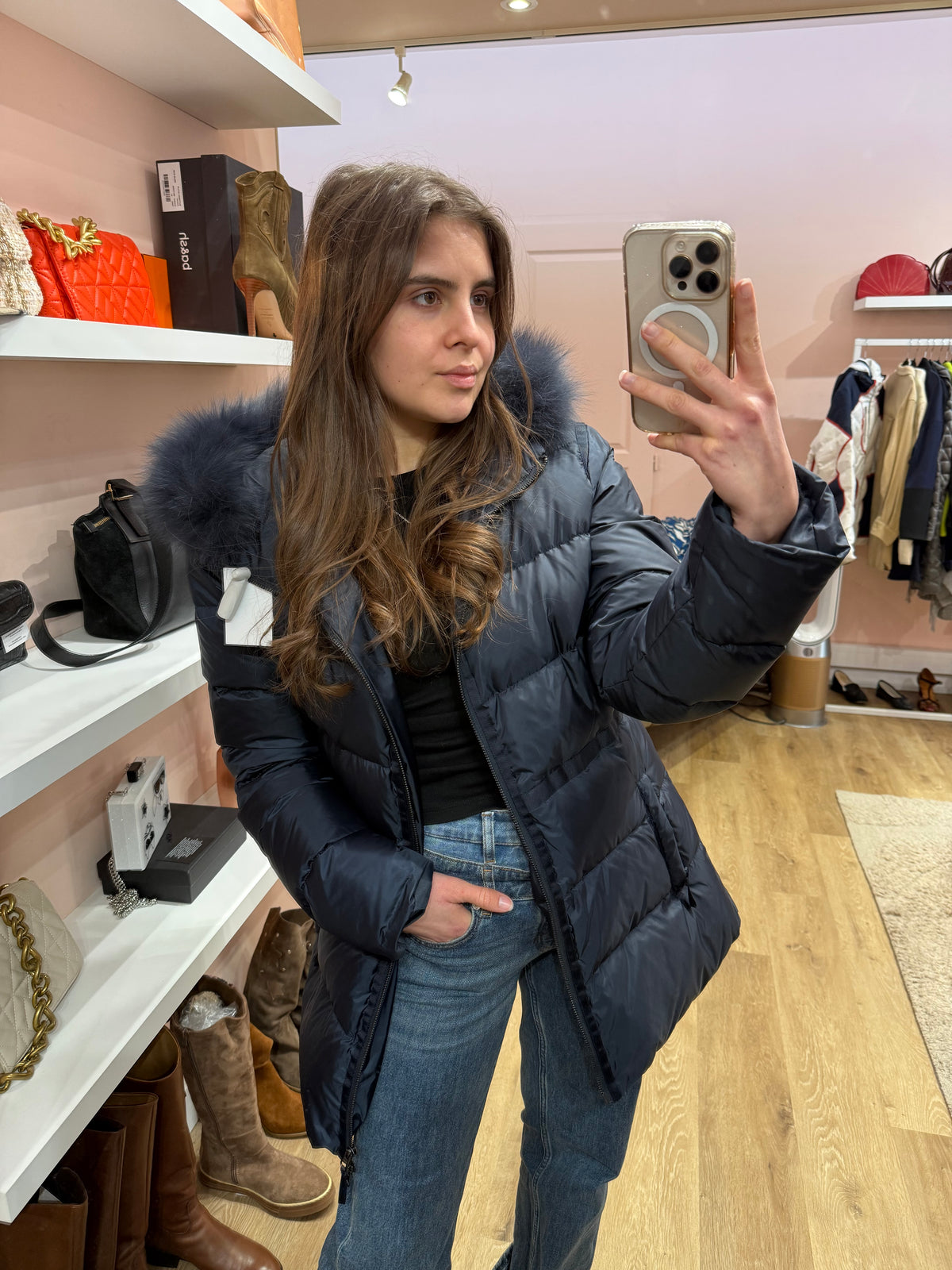 Gérard Darel - Doudoune bleue - T.42