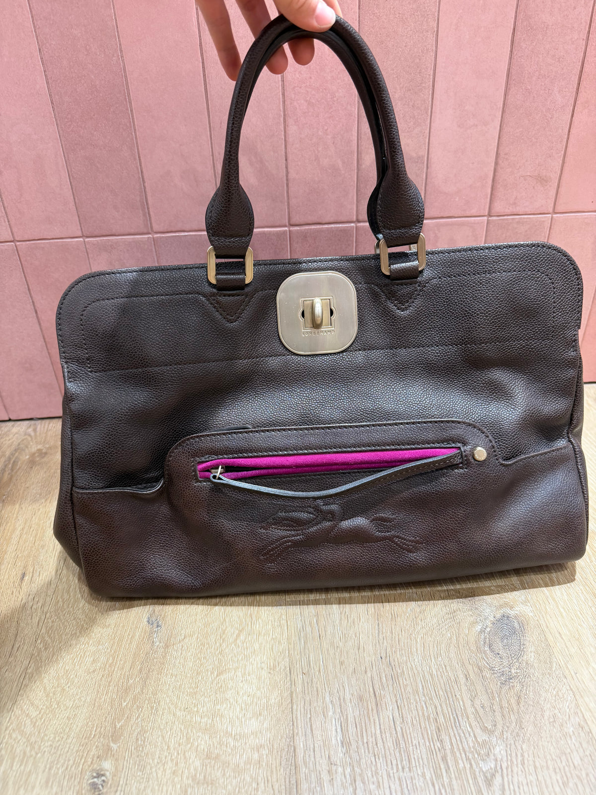 Sac marron Longchamp Gasby 03-10