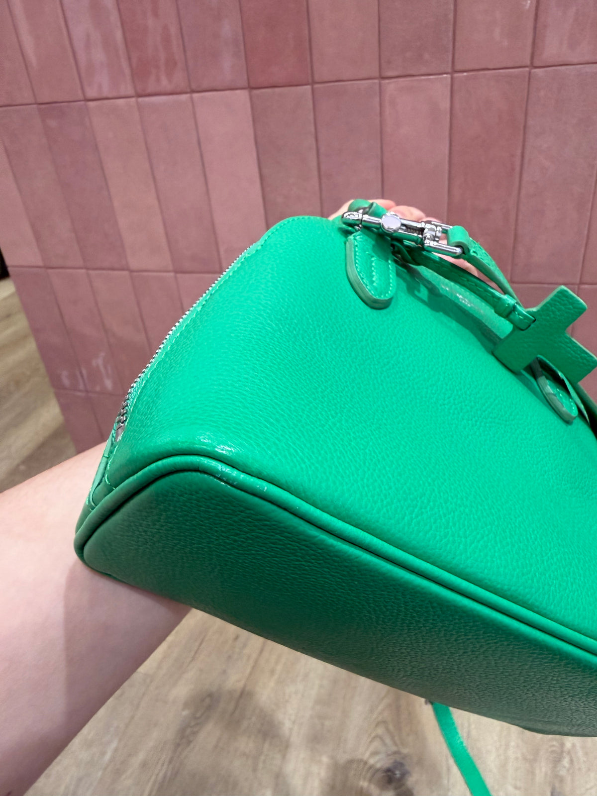 Sac Le Tanneur vert bandoulière