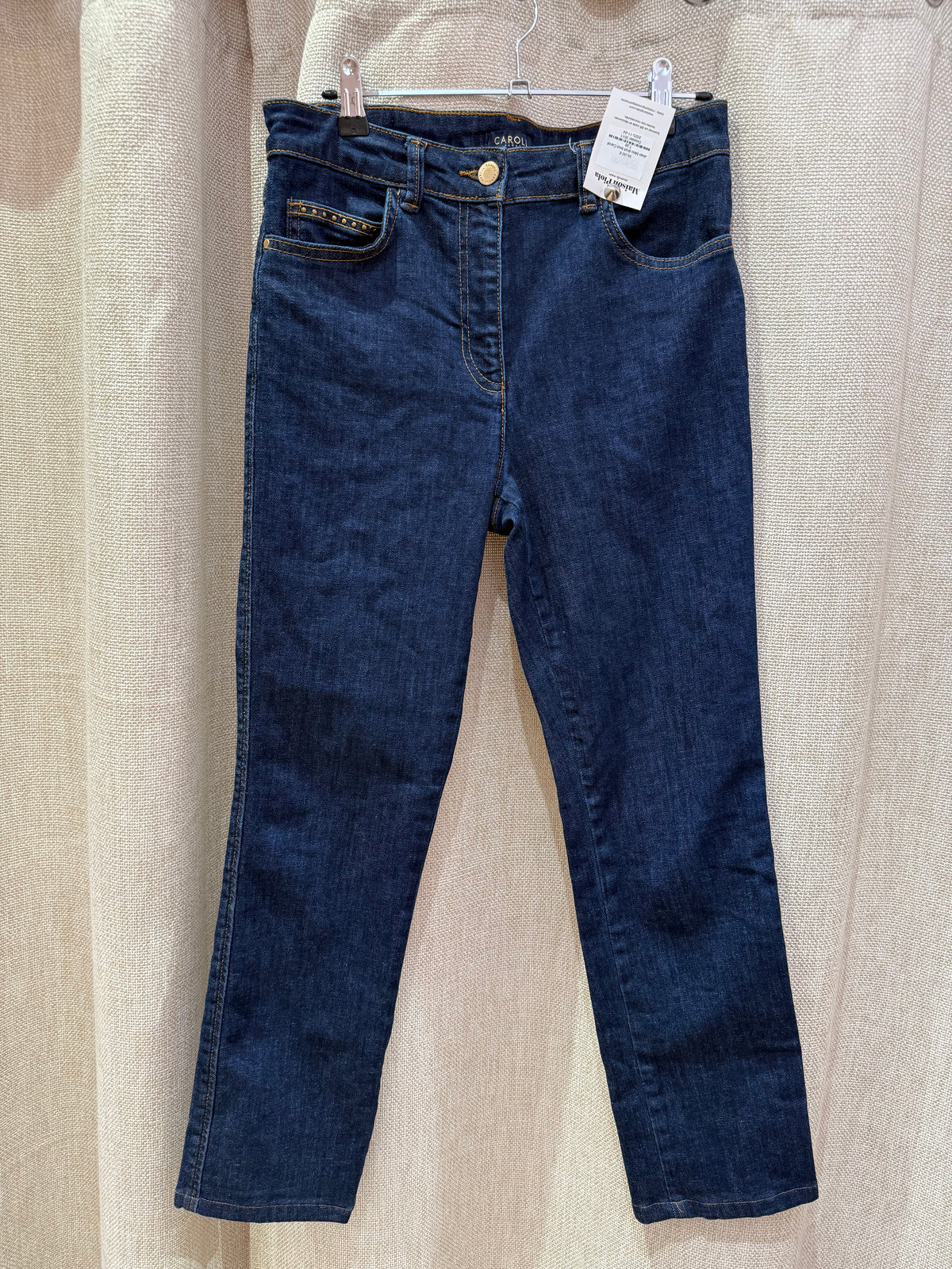 Jean bleu droit brut Caroll T.38