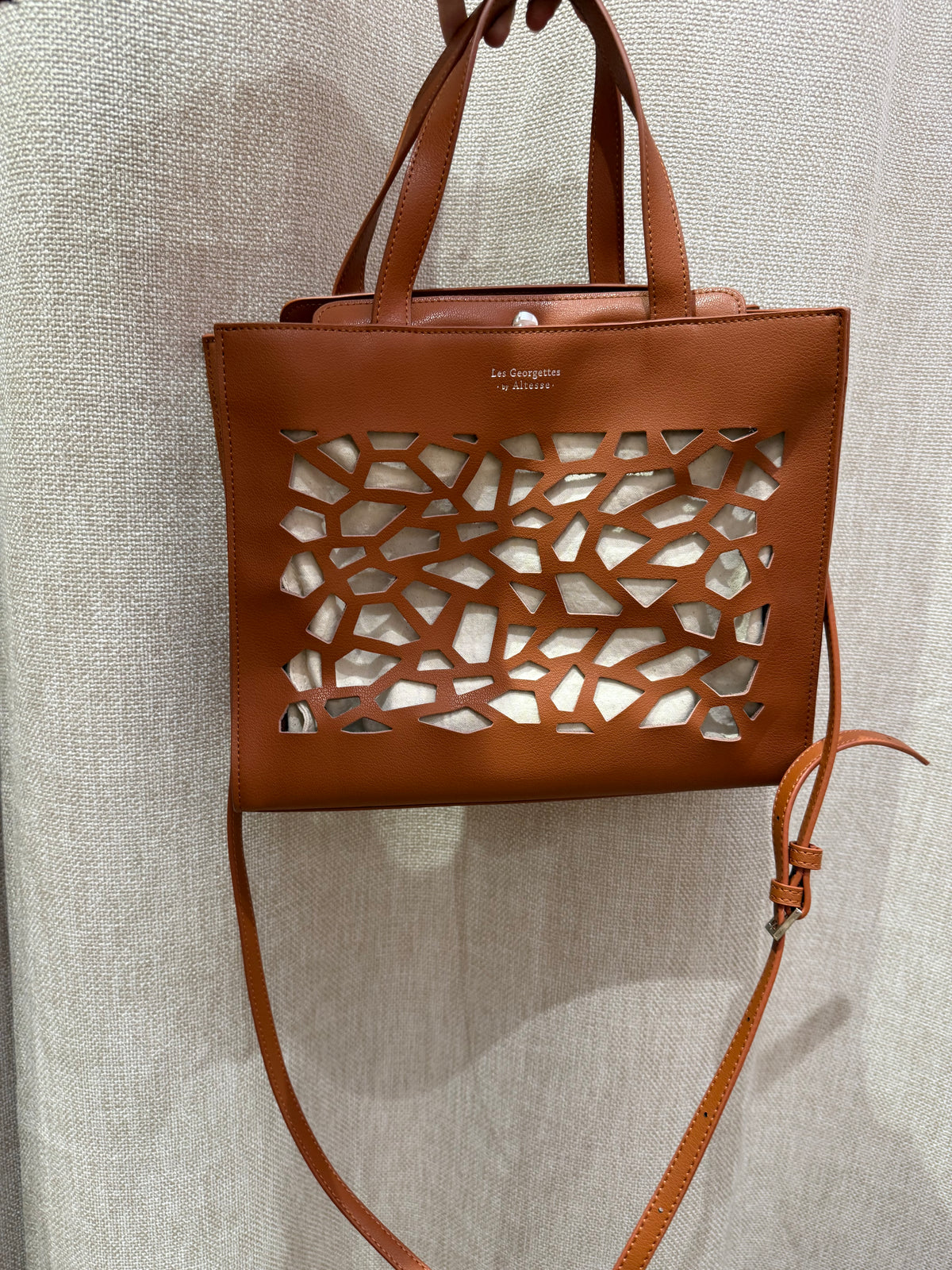 Sac marron cuir Les Georgettes