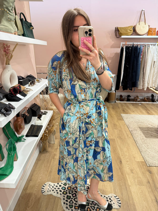 Belle Pièce Robe longue bleue T.XS/S 06/06