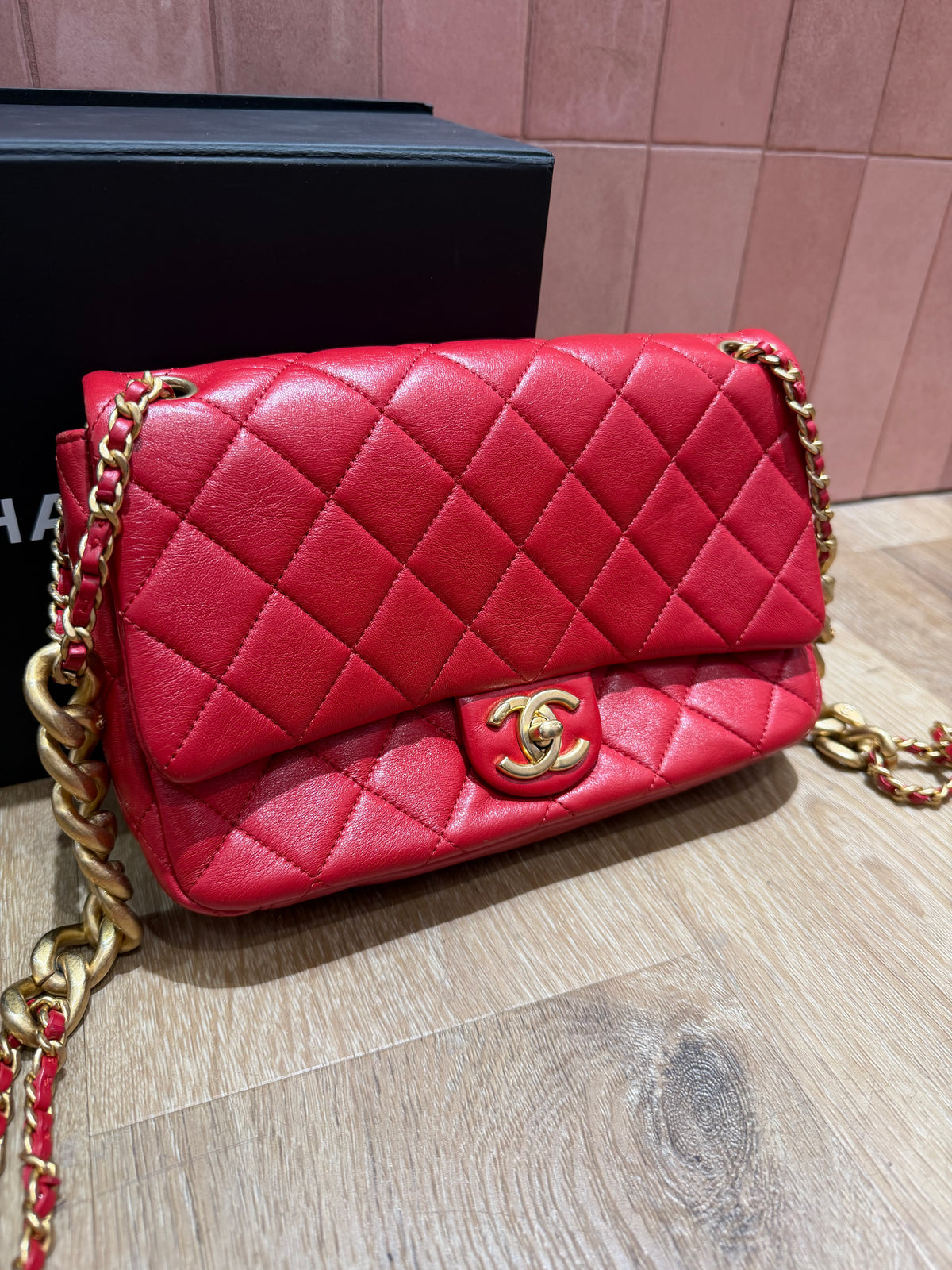 Sac Chanel timeless 27/10 rouge