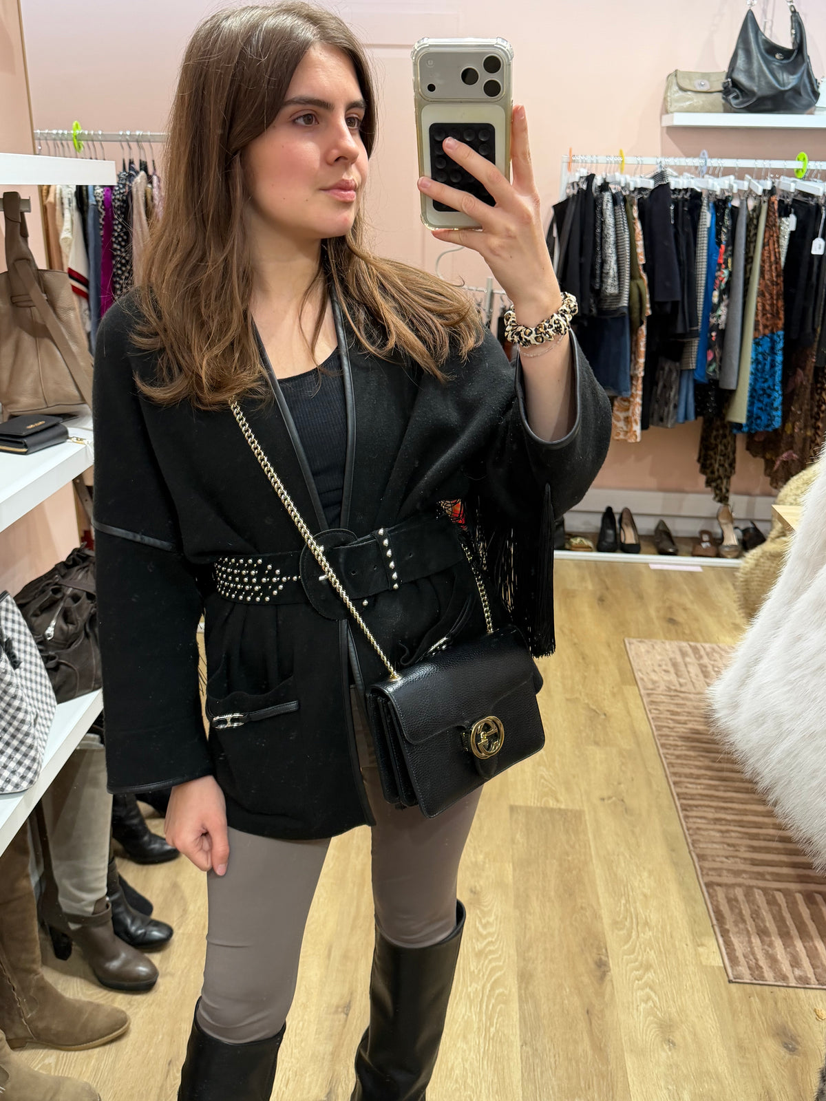 Sac noir Gucci Interlocking 23/10