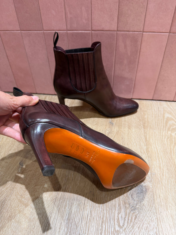 Bottines marron - Santoni - Taille 37 1/2 18/09