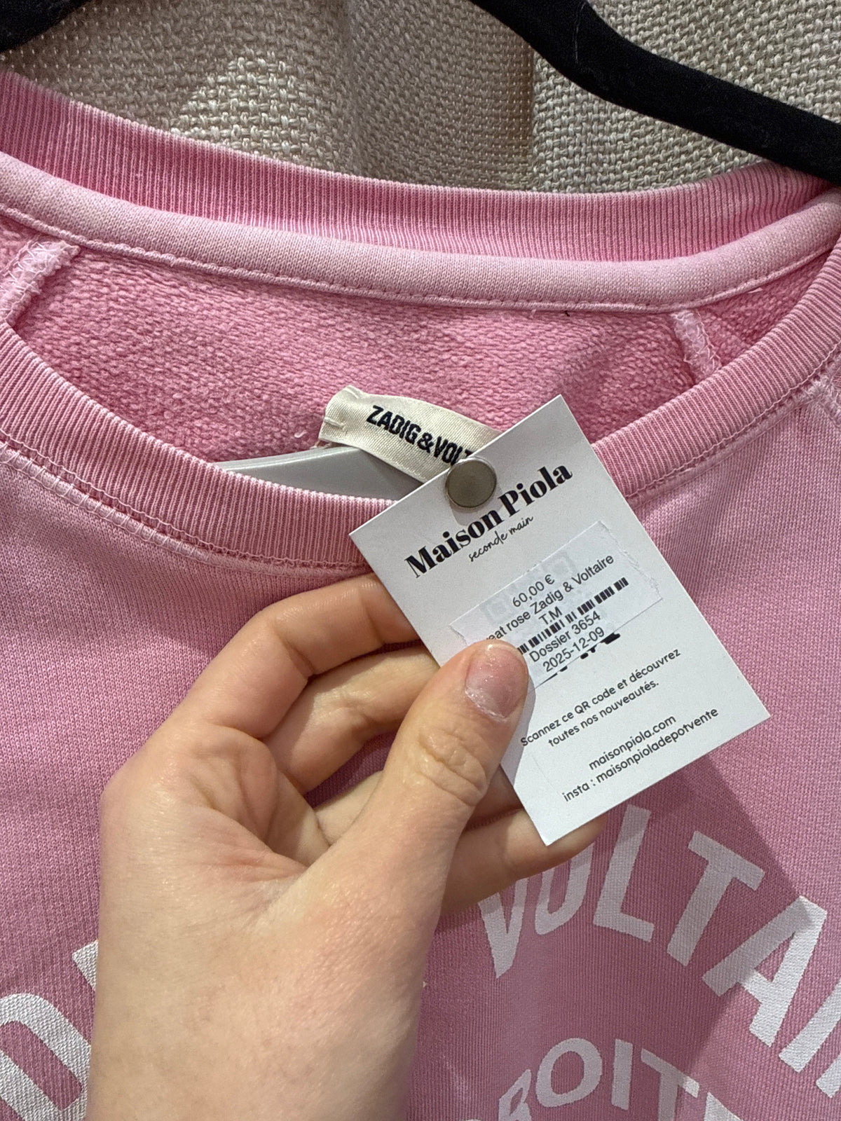 Sweat rose Zadig & Voltaire T.M