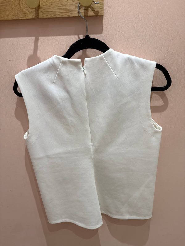 Zara Débardeur blanc chic T.M