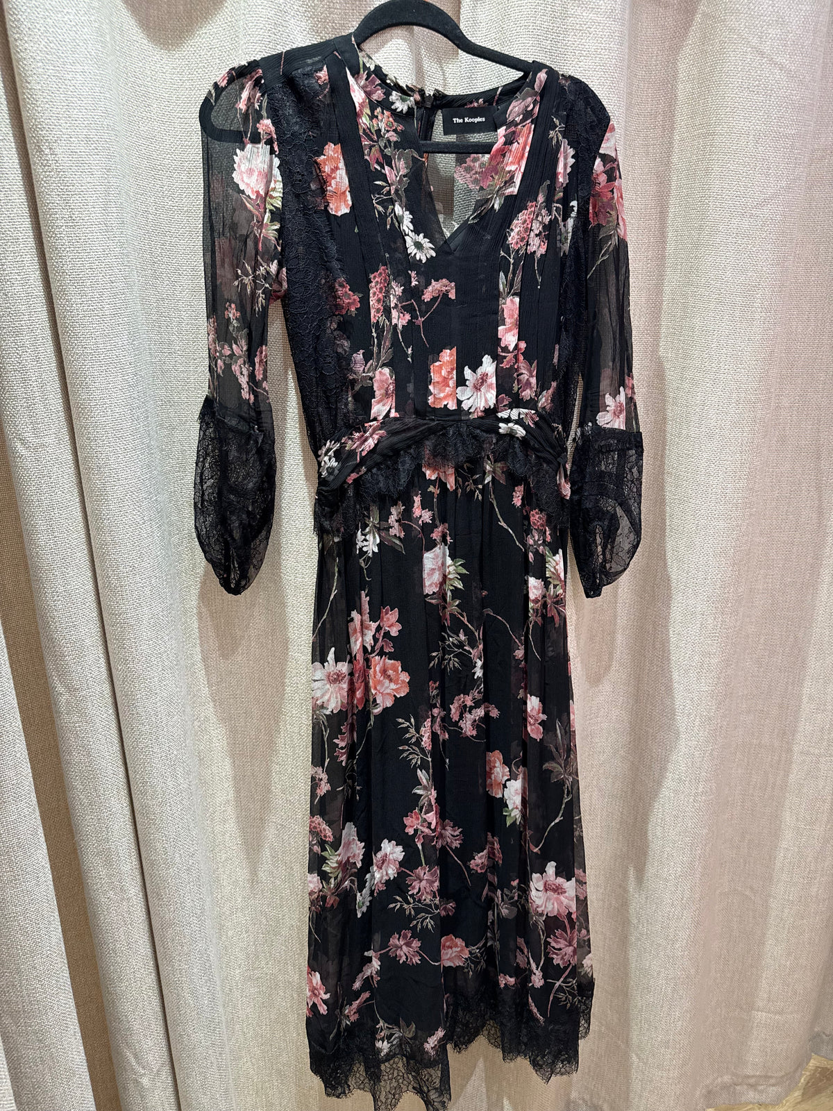 Robe The Kooples – Noir fleurs – T.XS/S