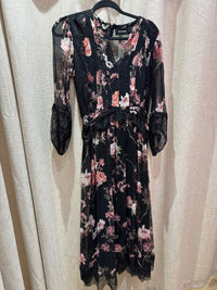 Robe The Kooples – Noir fleurs – T.XS/S