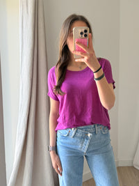 T-shirt Notshy violet T.XS
