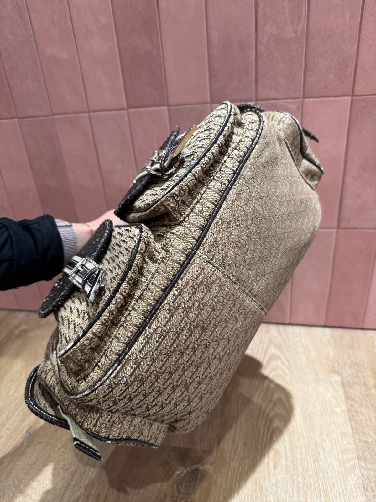 Sac beige Dior vintage colombus