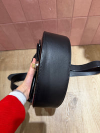 Sac bandoulière noir croco brillant Lancel 20/10