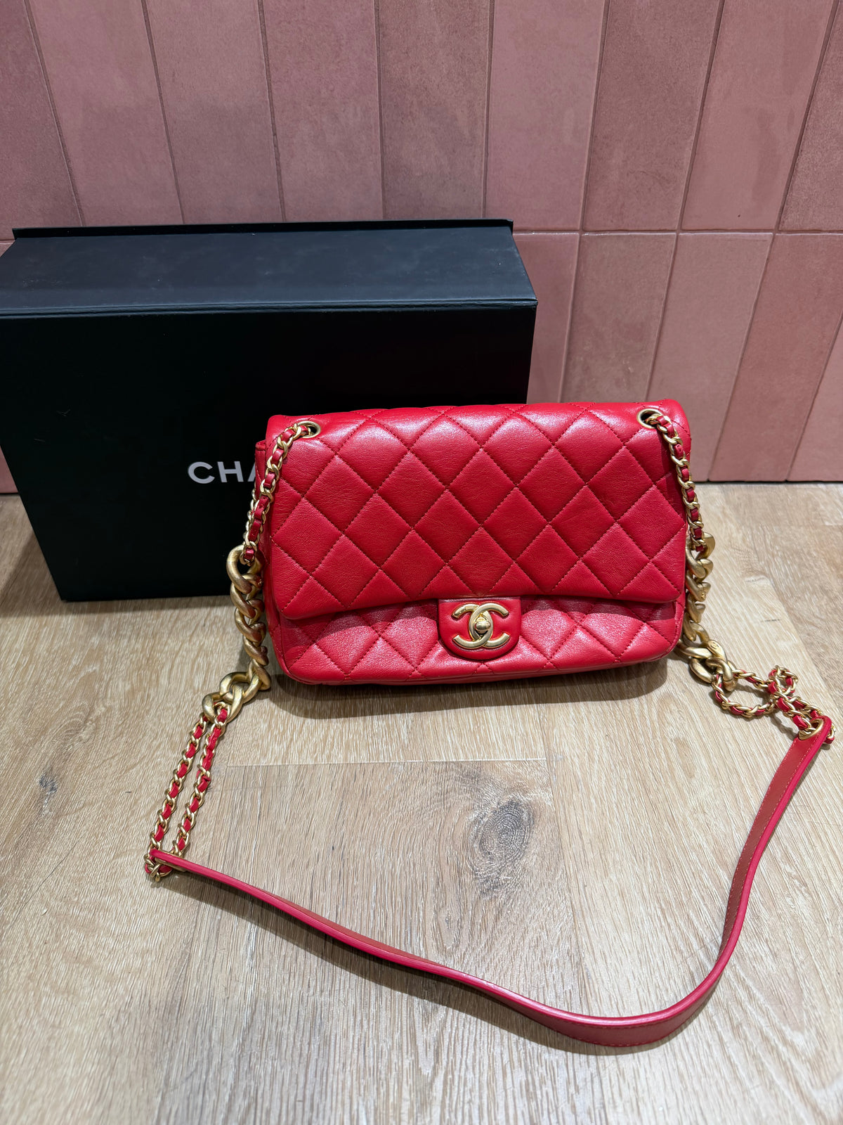 Sac Chanel timeless 27/10 rouge