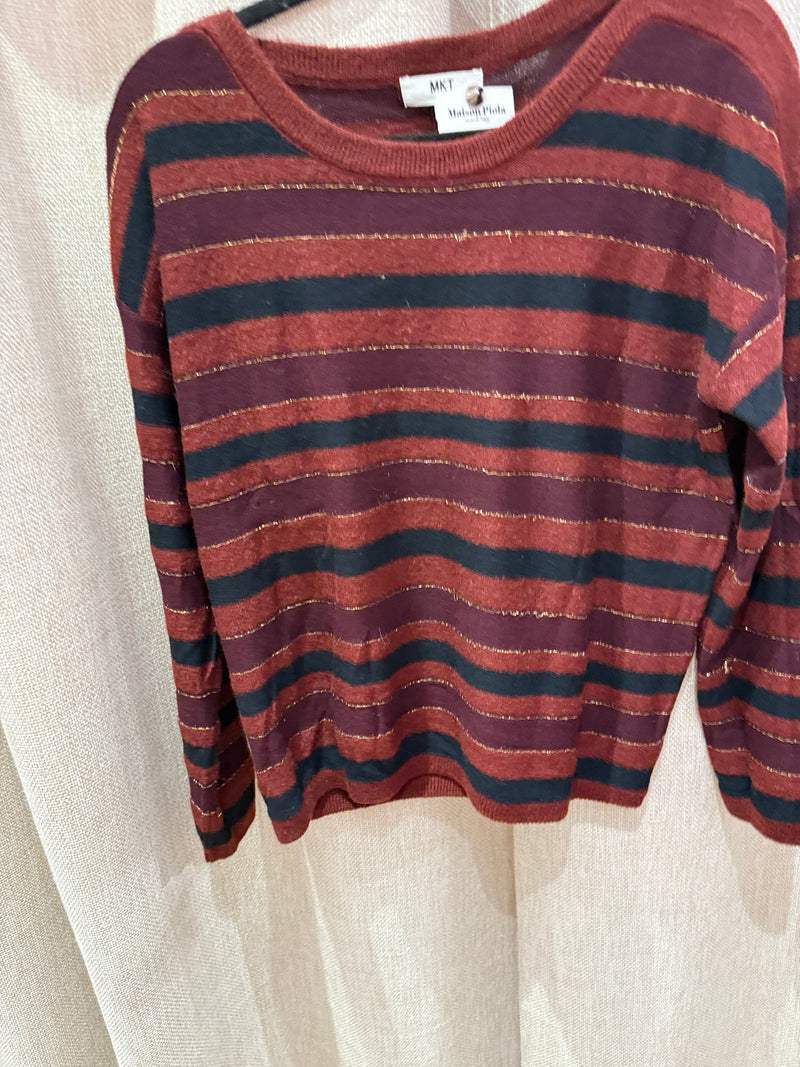 Pull Mkt Noir Rouge T.M/L