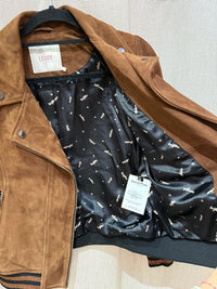 Veste en cuir I.Code chocolat T.36