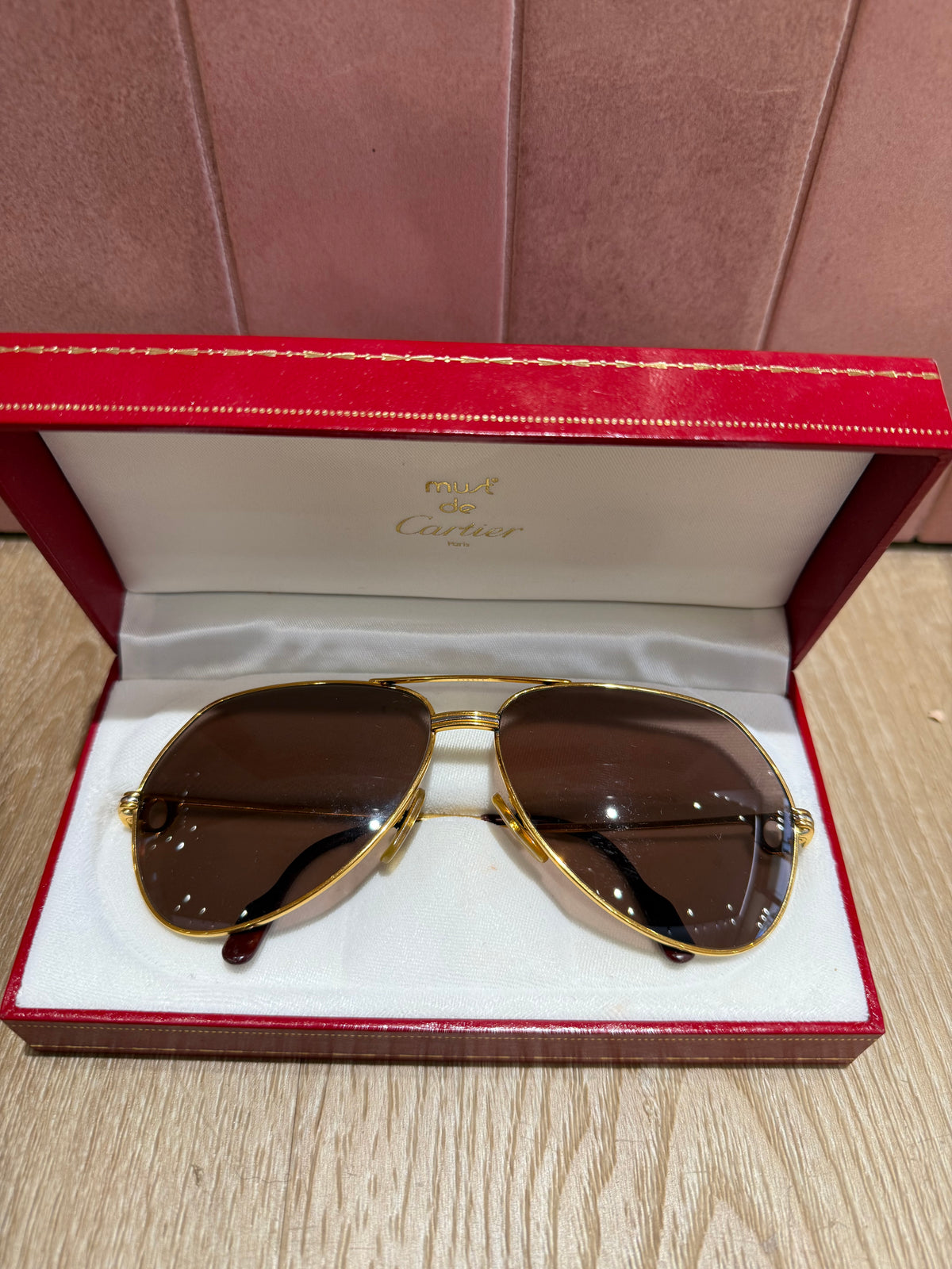 Lunettes cartier plaqué or
