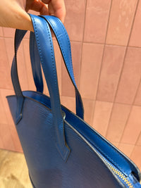 sac Louis Vuitton Saint-Jacques bleu cuir épi 28/08