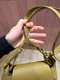 Sac vert lancel cuir Paulette