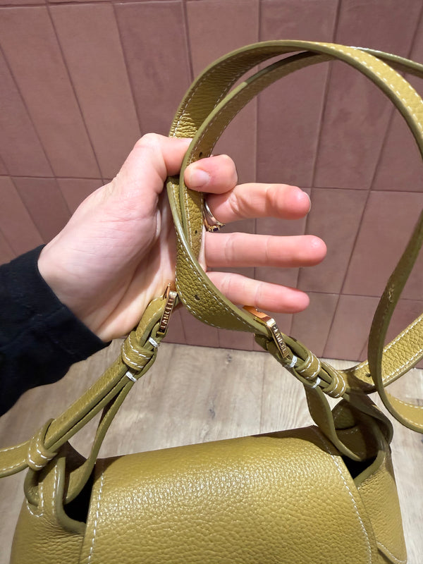 Sac vert lancel cuir Paulette