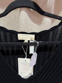 Robe pull noire col V Sézane T.M
