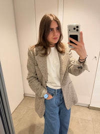 Veste blazer Vanessa Bruno T.38 beige 80% laine 17/08