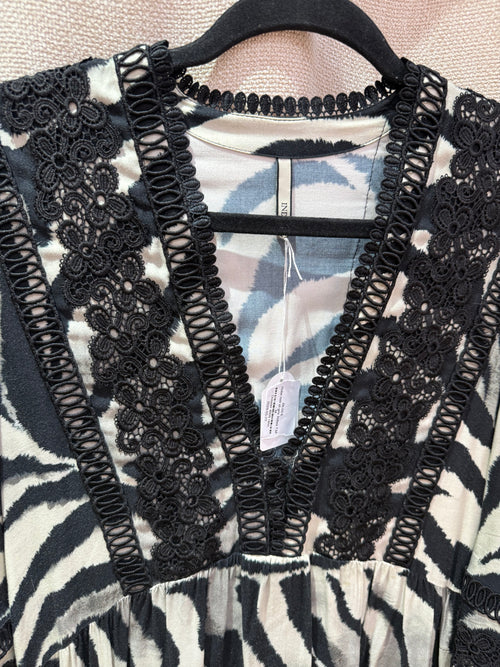 Robe noir et gris Indies T.M