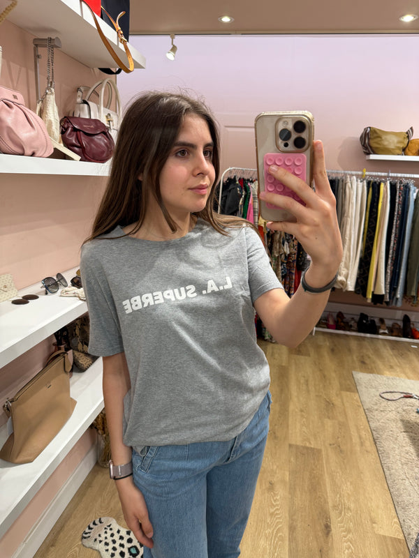 T-shirt Sézane gris T.S 28/07