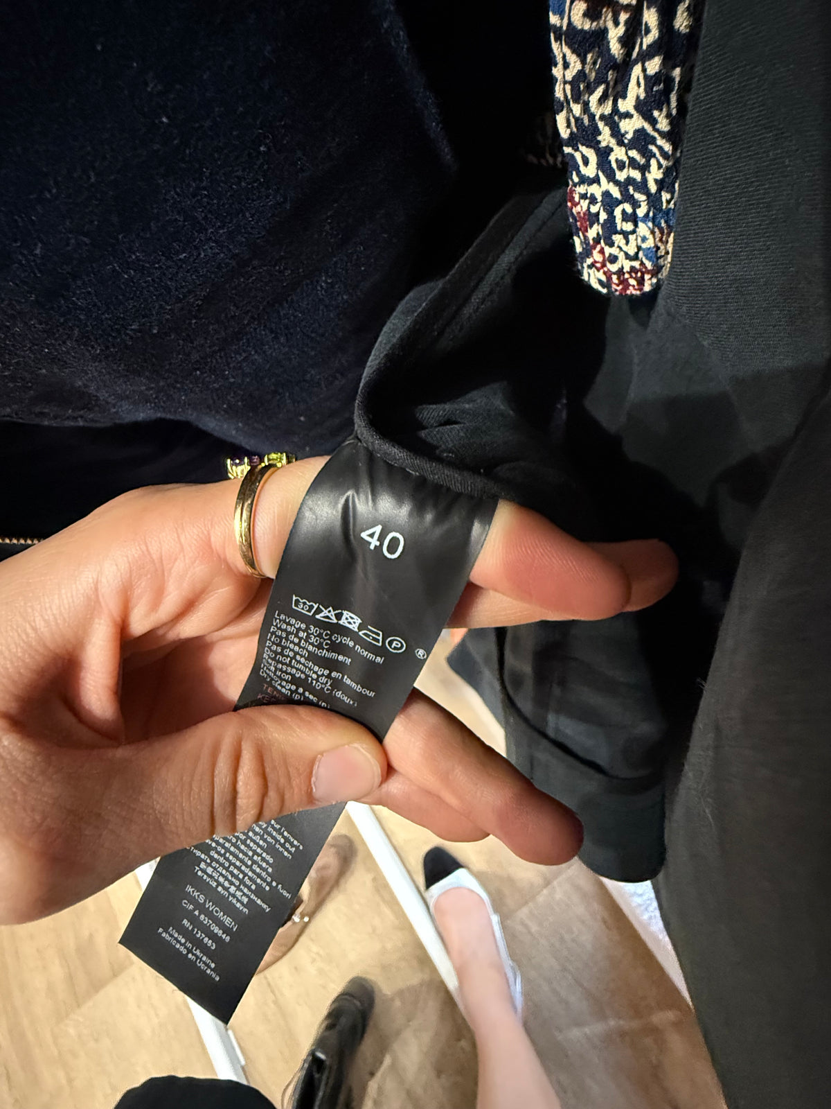 Trench ikks gris taille 40