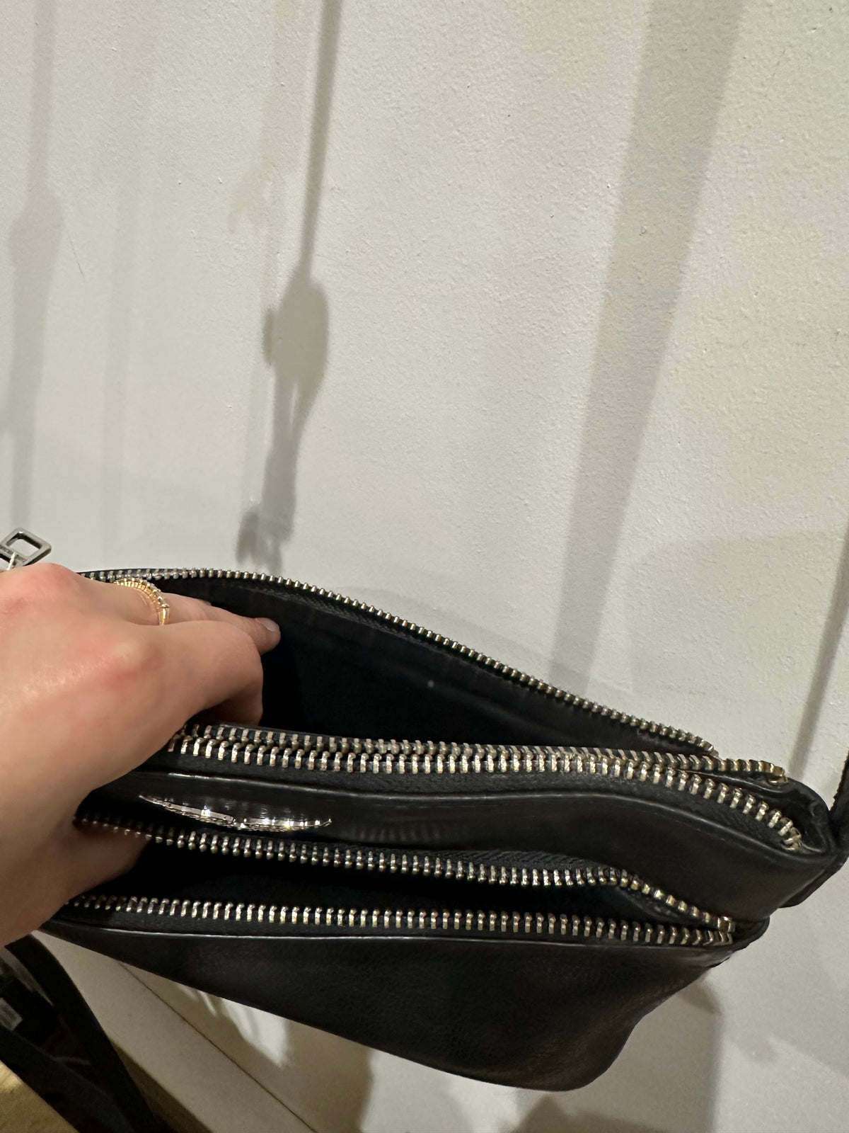 Sac cuir zadig & voltaire triple pochette