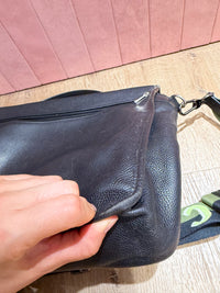 Sac Longchamp 08/08 cuir noir