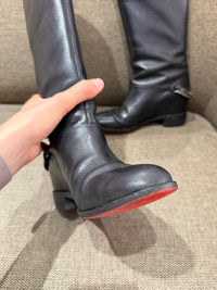 Christian Louboutin - Bottes noires avec chaîne - T.36,5 01/09