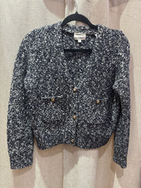 Gilet tweed blanc et bleu Maison 123 T.S