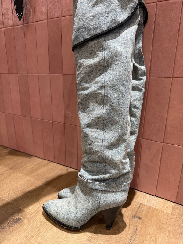 Bottes à talons en jean Isabel Marant T.39 15/09