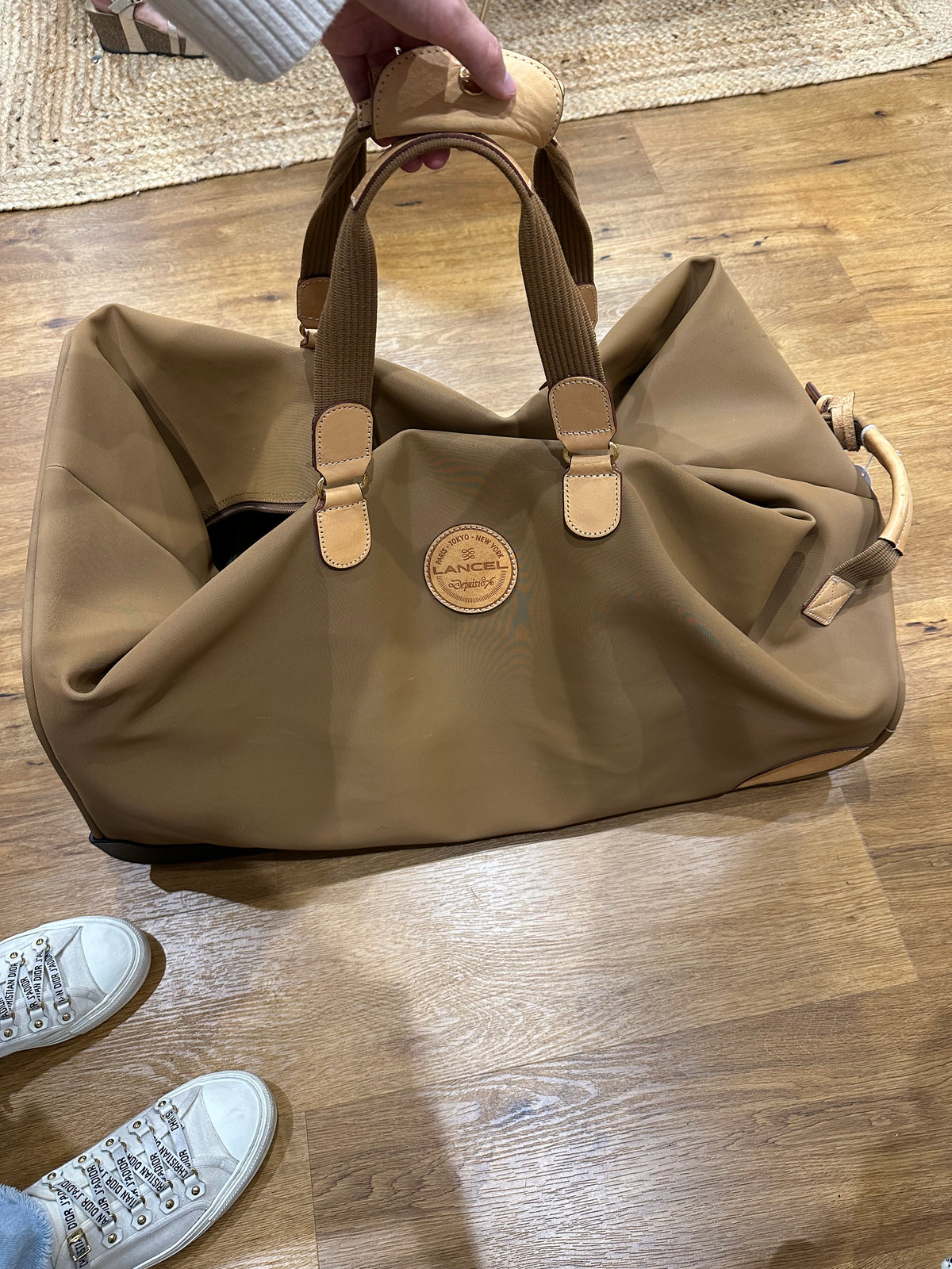 Valise lancel beige