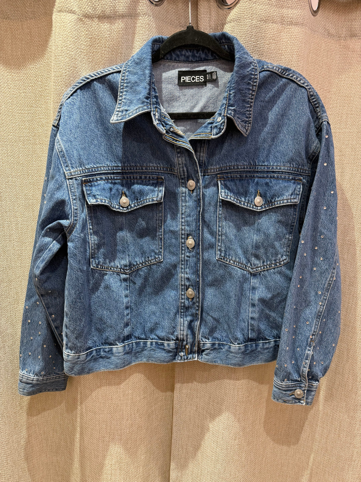 Veste en jean à strass – Taille S