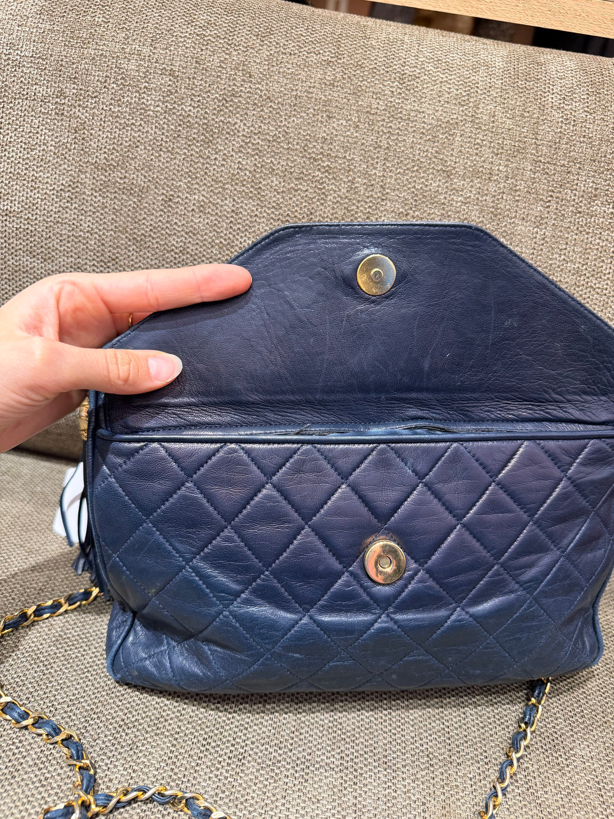 Sac Chanel caméra bleu nuit 23/09