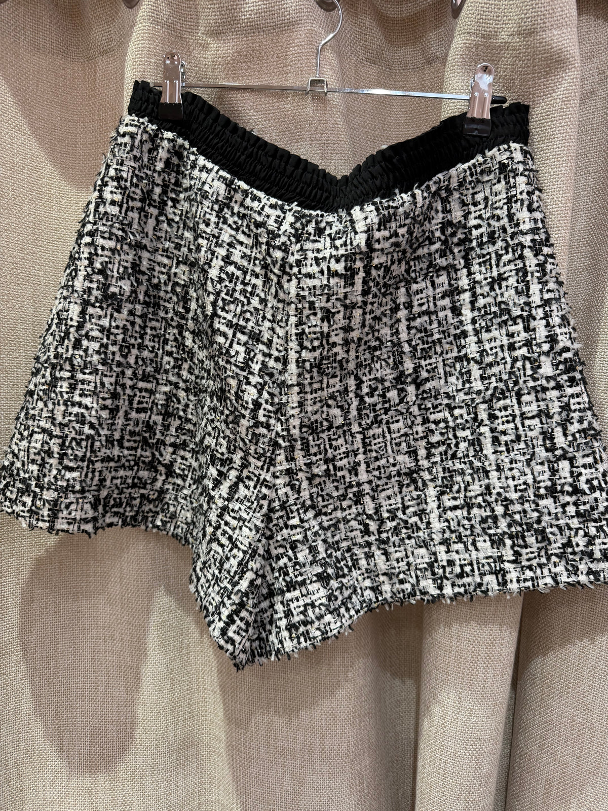Short blanc en tweed Sandro T.40 27/09