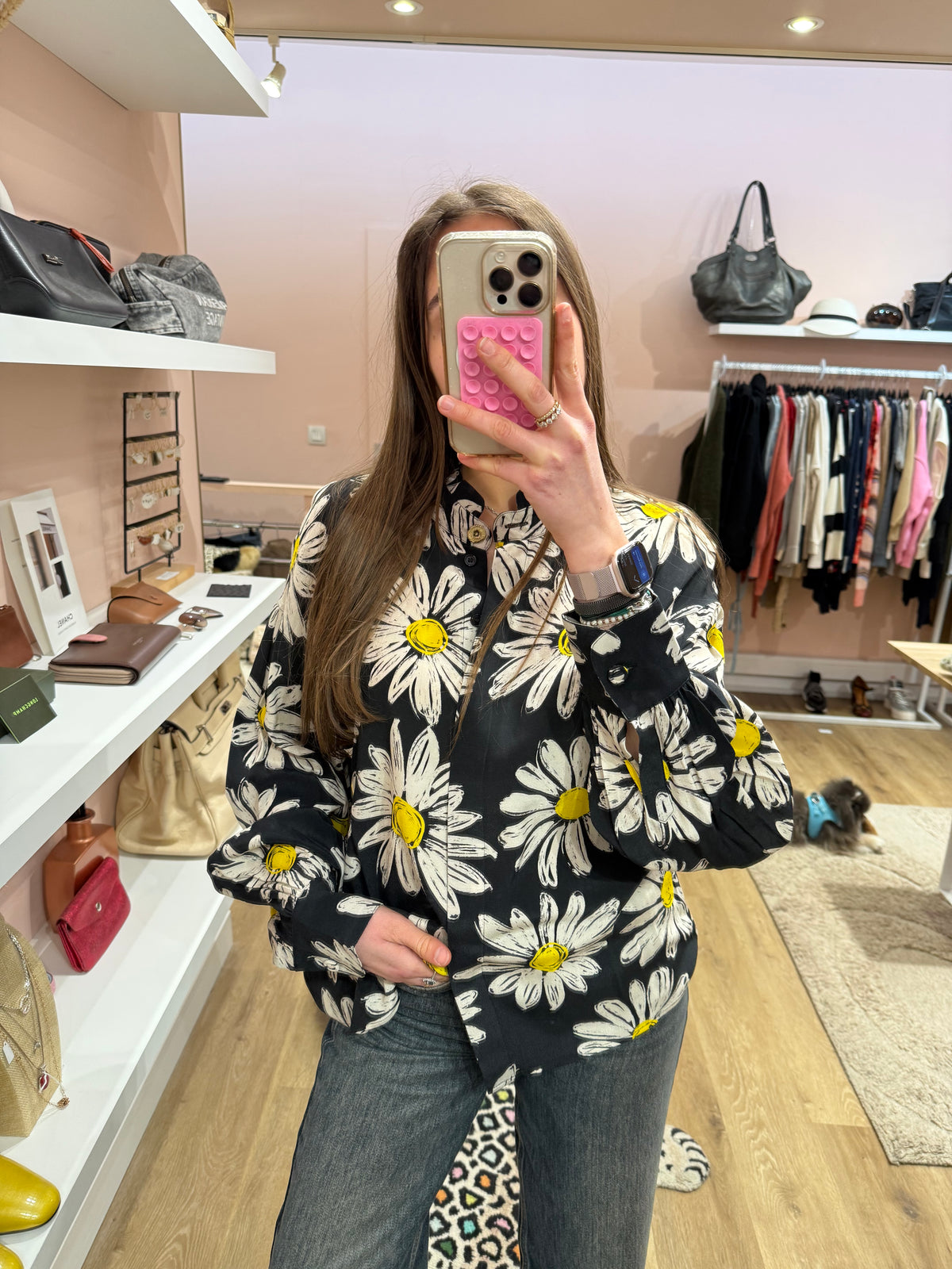 Marais fleurs T.L - Chemise