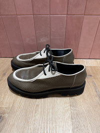 Derbies vertes extralight cuir T.38