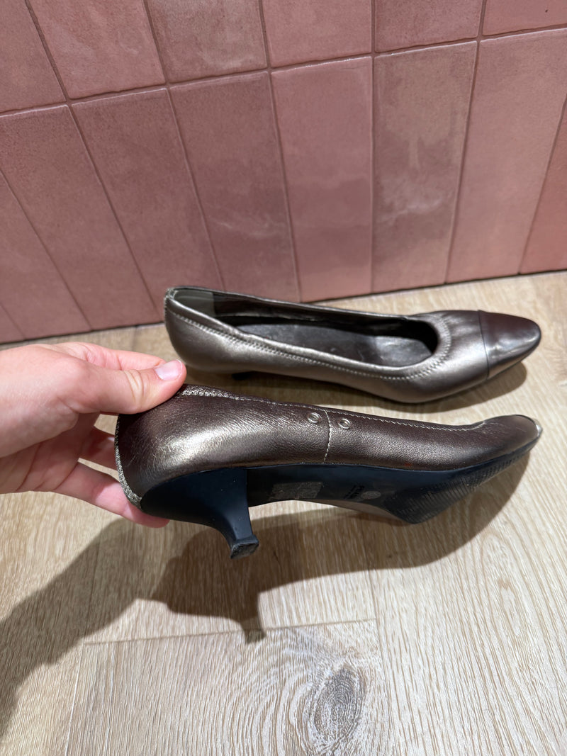 Ballerines argentées Sans marque T.40