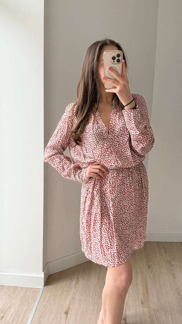 Robe beige & rouge cœur Zadig & Voltaire T.M