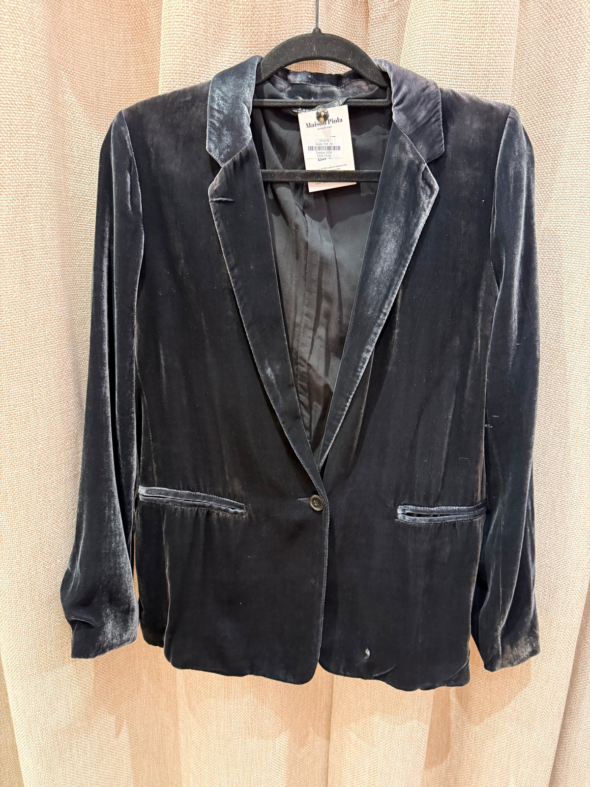 Veste Zara velours T.M