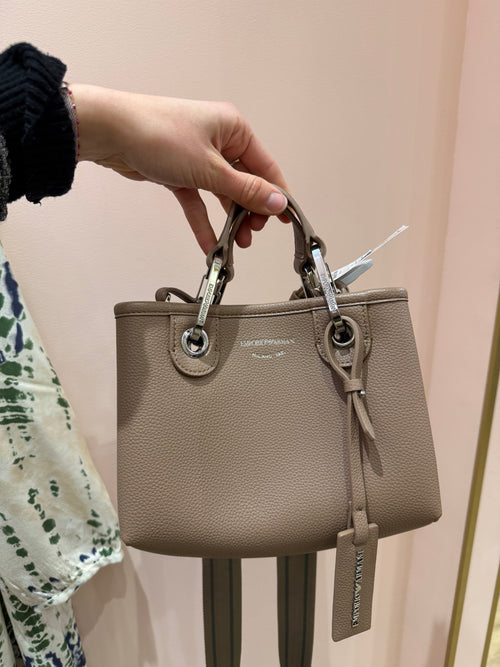 Sac Emporio Armani taupe cuir TU