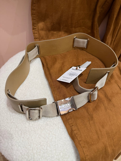 Ceinture Dolce & Gabbana beige T.90
