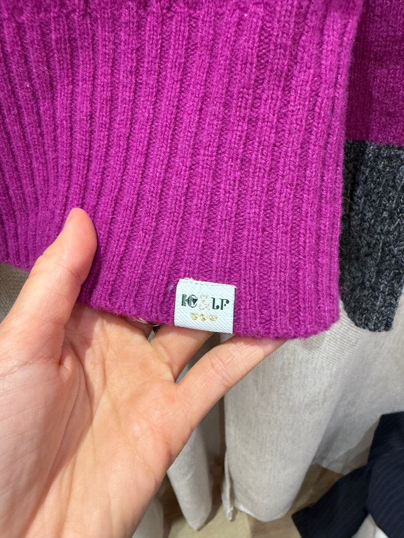 Pull violet I.Code 100% laine