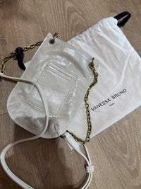 Pochette téléphone cuir blanc cassé  Vanessa Bruno 24/06