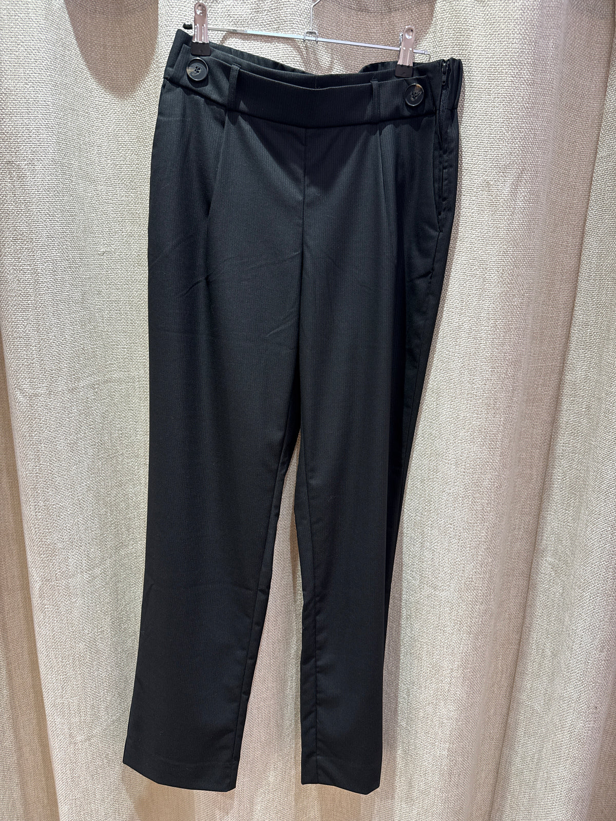 Pantalon noir à rayures Elora T.46